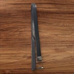 Steve Madden Belt‎ Black Gray Leather Strap Casual Size 38